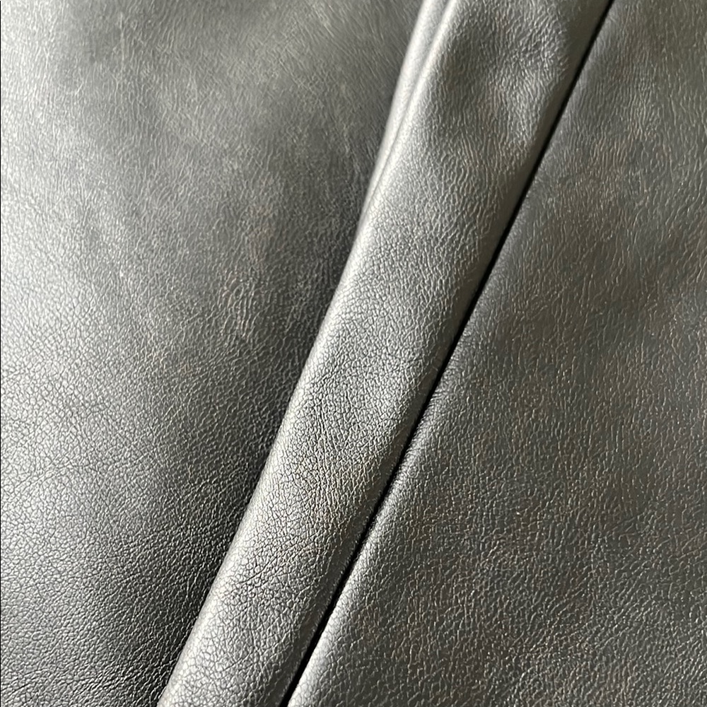 GAP Black Faux Leather Flare Pants - Picture 4 of 11